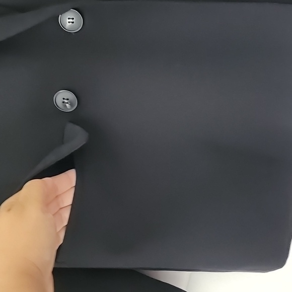 Zara Black Mid Lenght Lapel Collar Basic Blazer Jacket Size Small - Picture 9 of 16